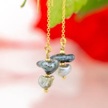 Load image into Gallery viewer, READY TO SHIP Civa Fiji Keshi Pearl Threader Earrings - 14k Gold Fill FJD$
