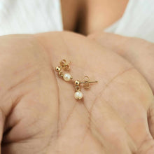 Load image into Gallery viewer, READY TO SHIP Freshwater Pearl Stud Earrings - 14k Gold Fill FJD$
