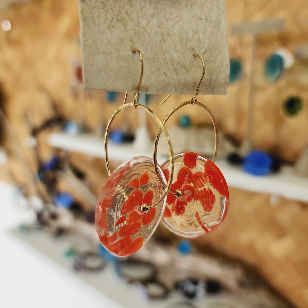 READY TO SHIP Adorn Pacific x Hot Glass Drop Earrings in 14k Gold Fill - FJD$