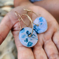 READY TO SHIP Adorn Pacific x Hot Glass Drop Earrings in 14k Gold Fill - FJD$