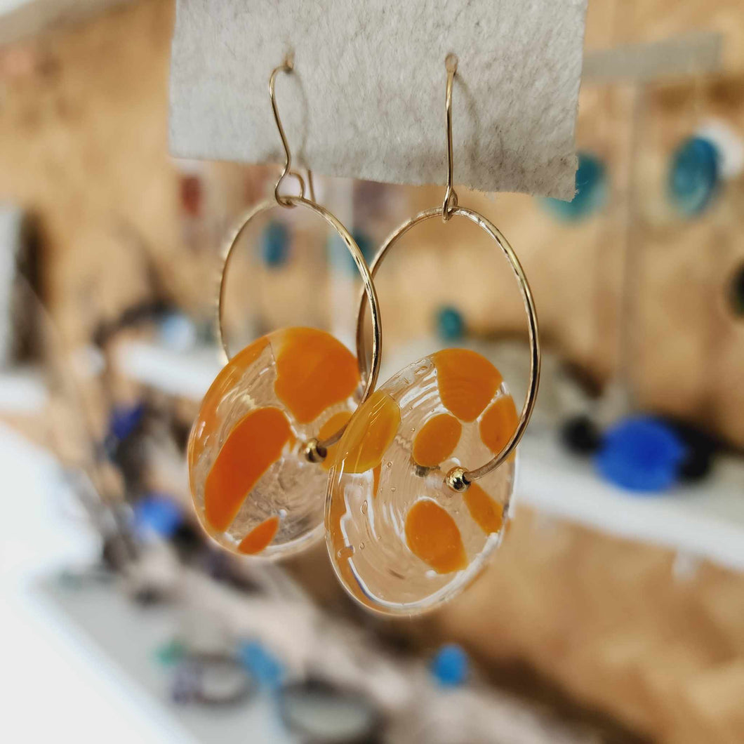 READY TO SHIP Adorn Pacific x Hot Glass Drop Earrings in 14k Gold Fill - FJD$