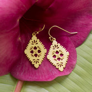 READY TO SHIP Diamond Masi Earrings in 18k Gold Vermeil - FJD$