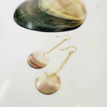 Load image into Gallery viewer, READY TO SHIP Mother of Pearl Drop Earrings - 14k Gold Fill FJD$
