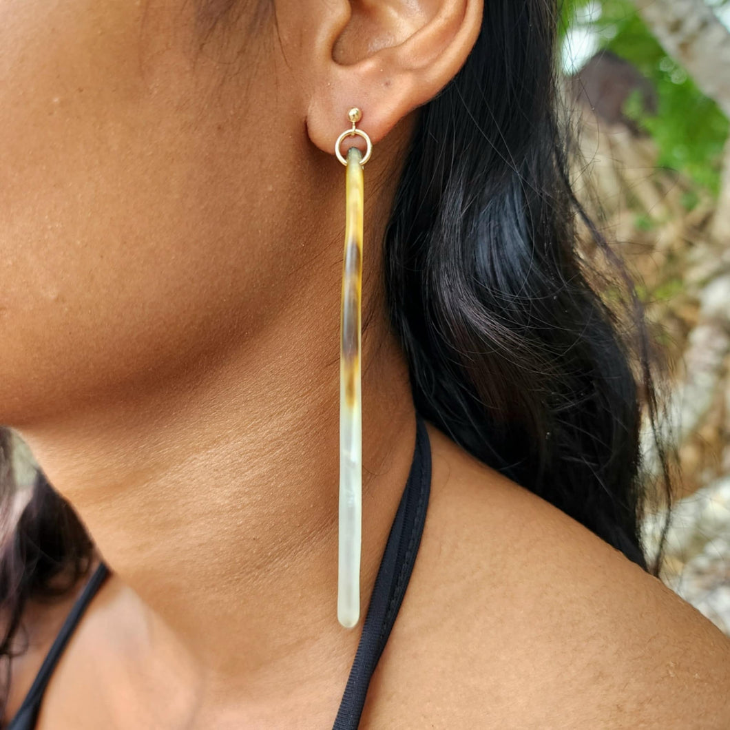 CONTACT US TO RECREATE THIS SOLD OUT STYLE Mother of Pearl Stud Earrings - 14k Gold Fill FJD$
