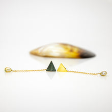 Load image into Gallery viewer, READY TO SHIP Mother of Pearl &amp; Fiji Keshi Pearl Earrings - 14k Gold Fill FJD$

