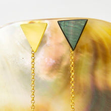 Load image into Gallery viewer, READY TO SHIP Mother of Pearl &amp; Fiji Keshi Pearl Earrings - 14k Gold Fill FJD$
