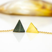 Load image into Gallery viewer, READY TO SHIP Mother of Pearl &amp; Fiji Keshi Pearl Earrings - 14k Gold Fill FJD$
