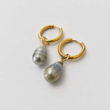 Load image into Gallery viewer, Civa Fiji Pearl Huggie Earrings - Gold Plated FJD$

