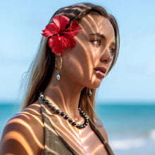 Load image into Gallery viewer, Civa Fiji Pearl Hoop Earrings - Gold Plated FJD$
