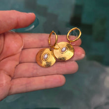 Load image into Gallery viewer, READY TO SHIP Freshwater Pearl Hoop Earrings - Gold Plated FJD$
