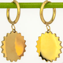 Load image into Gallery viewer, READY TO SHIP Freshwater Pearl Hoop Earrings - Gold Plated FJD$

