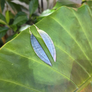 READY TO SHIP Mother of Pearl Earrings - Gold Plated FJD$
