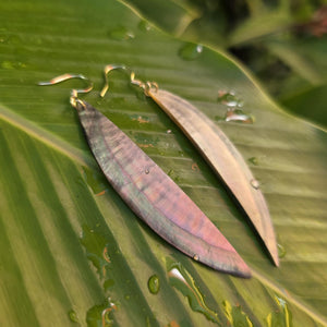 READY TO SHIP Mother of Pearl Earrings - Gold Plated FJD$