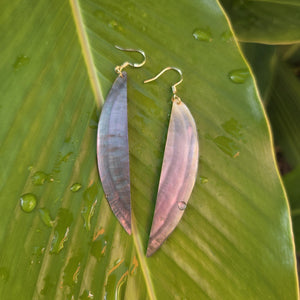 READY TO SHIP Mother of Pearl Earrings - Gold Plated FJD$