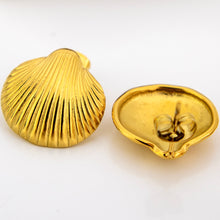 Load image into Gallery viewer, READY TO SHIP Shell Stud Earrings - Gold Plated FJD$
