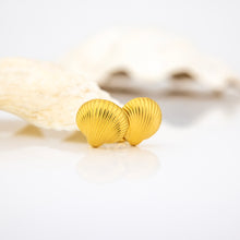Load image into Gallery viewer, READY TO SHIP Shell Stud Earrings - Gold Plated FJD$
