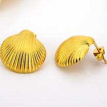 Load image into Gallery viewer, READY TO SHIP Shell Stud Earrings - Gold Plated FJD$
