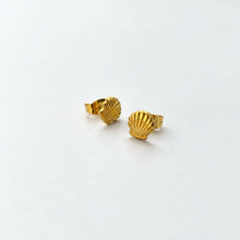 Load image into Gallery viewer, Shell Stud Earrings - Gold Plated FJD$
