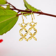 Load image into Gallery viewer, READY TO SHIP Frangipani Bua Earrings - 18k Gold Vermeil FJD$

