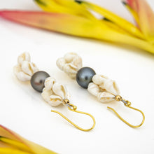 Load image into Gallery viewer, CONTACT US TO RECREATE THIS SOLD OUT STYLE Civa Fiji Pearl &amp; Shell Earrings - 18k Gold Vermeil FJD$
