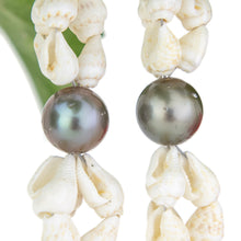 Load image into Gallery viewer, READY TO SHIP Civa Fiji Pearl &amp; Shell Earrings - 18k Gold Vermeil FJD$
