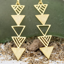 Load image into Gallery viewer, READY TO SHIP Shark Tooth Earrings - 18k Gold Vermeil FJD$
