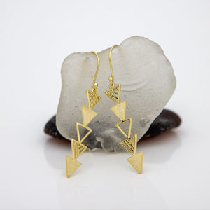 READY TO SHIP Shark Tooth Earrings - 18k Gold Vermeil FJD$