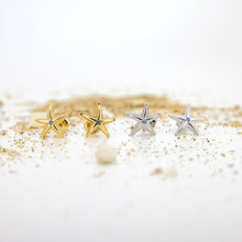 Load image into Gallery viewer, READY TO SHIP Mini Starfish Stud Earrings - 925 Sterling Silver
