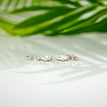Load image into Gallery viewer, READY TO SHIP Frangipani Stud Earrings - 925 Sterling Silver FJD$
