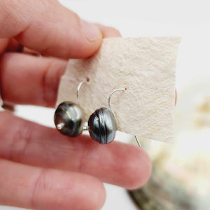 READY TO SHIP - Fiji Pearl Huggie Earrings - 925 Sterling Silver FJD$