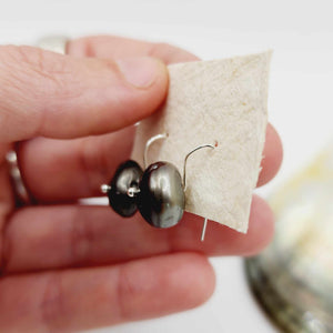 READY TO SHIP - Fiji Pearl Huggie Earrings - 925 Sterling Silver FJD$
