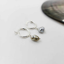 Load image into Gallery viewer, READY TO SHIP Fiji Pearl Huggie Earrings - 925 Sterling Silver FJD$
