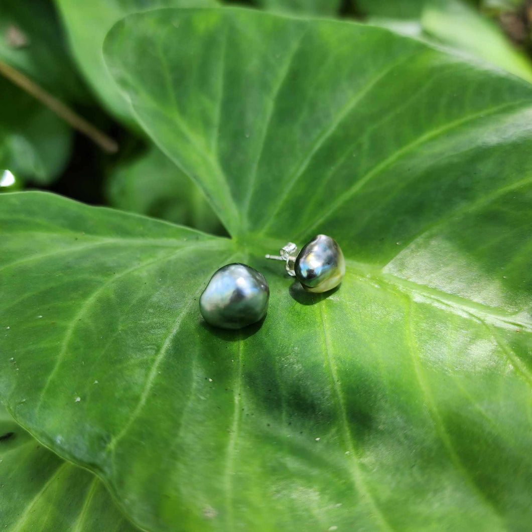 READY TO SHIP - Fiji Keshi Pearl Stud Earrings - 925 Sterling Silver FJD$