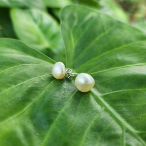 READY TO SHIP - Fiji Keshi Pearl Stud Earrings - 925 Sterling Silver FJD$