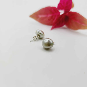 READY TO SHIP - Fiji Keshi Pearl Stud Earrings - 925 Sterling Silver FJD$