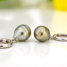 Load image into Gallery viewer, CONTACT US TO RECREATE THIS SOLD OUT STYLE Fiji Pearl Huggie Earrings - 925 Sterling Silver FJD$
