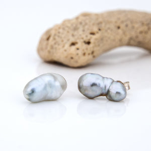 CONTACT US TO RECREATE THIS SOLD OUT STYLE Fiji Keshi Pearl Stud Earrings - 925 Sterling Silver FJD$