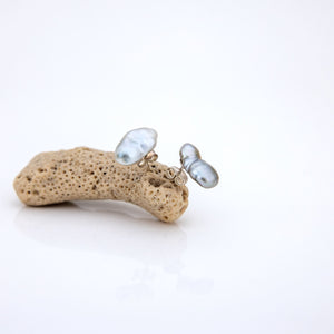 CONTACT US TO RECREATE THIS SOLD OUT STYLE Fiji Keshi Pearl Stud Earrings - 925 Sterling Silver FJD$