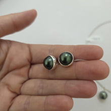 Load image into Gallery viewer, READY TO SHIP Civa Fiji Bezel Set Pearl Stud Earrings - 925 Sterling Silver FJD$
