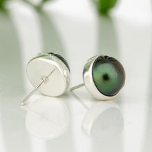Load image into Gallery viewer, READY TO SHIP Civa Fiji Bezel Set Pearl Stud Earrings - 925 Sterling Silver FJD$
