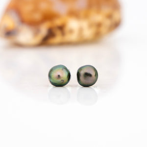 READY TO SHIP Fiji Keshi Pearl Stud Earrings - 925 Sterling Silver FJD$