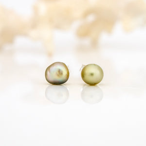 READY TO SHIP Fiji Keshi Pearl Stud Earrings - 925 Sterling Silver FJD$