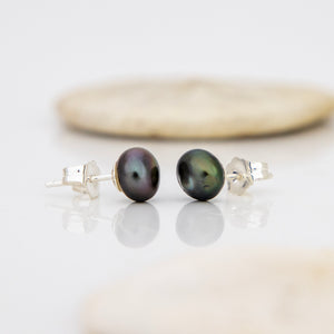 READY TO SHIP Fiji Keshi Pearl Stud Earrings - 925 Sterling Silver FJD$