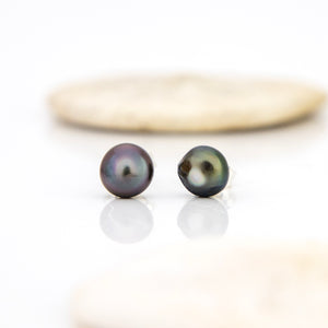 READY TO SHIP Fiji Keshi Pearl Stud Earrings - 925 Sterling Silver FJD$