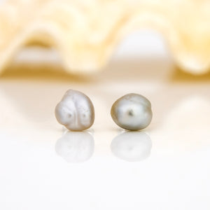 READY TO SHIP Fiji Keshi Pearl Stud Earrings - 925 Sterling Silver FJD$