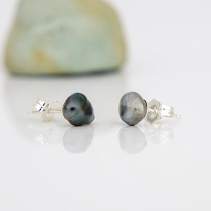 READY TO SHIP Fiji Keshi Pearl Stud Earrings - 925 Sterling Silver FJD$