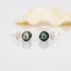 READY TO SHIP Fiji Keshi Pearl Stud Earrings - 925 Sterling Silver FJD$