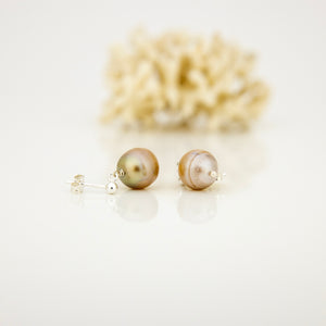 READY TO SHIP Civa Fiji Pearl Stud Earrings - 925 Sterling Silver FJD$
