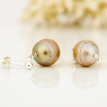 Load image into Gallery viewer, READY TO SHIP Civa Fiji Pearl Stud Earrings - 925 Sterling Silver FJD$
