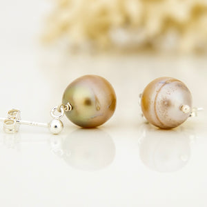 READY TO SHIP Civa Fiji Pearl Stud Earrings - 925 Sterling Silver FJD$